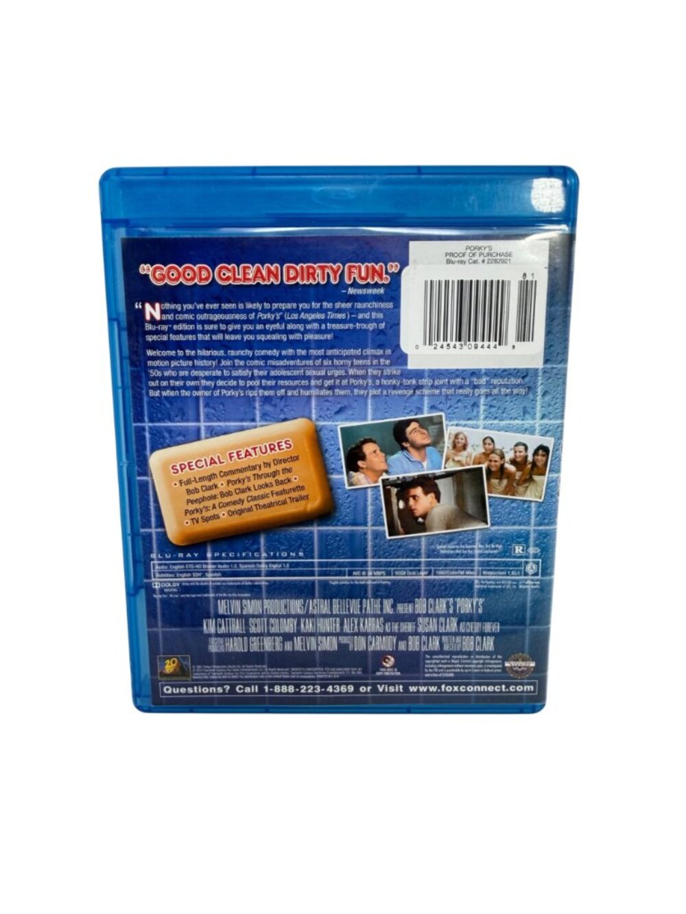 Porky's Blu Ray 1981 Movie Comedy - Kim Cattrall - Clean Disc Tested/Works - Picture 2 of 4